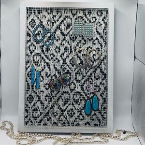 Custom, Handmade Women’s Earring Organizer, Free-standing or Wall-hung